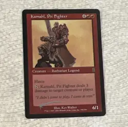Wizards of the Coast MTG Kamahl, Pit Fighter Odyssey English Foil Rare 2001 - Image 1