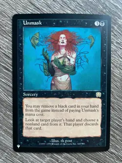 Unmask - Mercadian Masques-LP-MTG Magic - Image 1