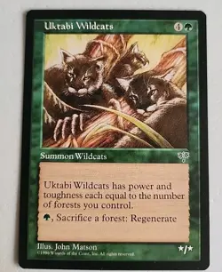 Uktabi Wildcats Mirage Regular NM Near Mint MTG - Image 1