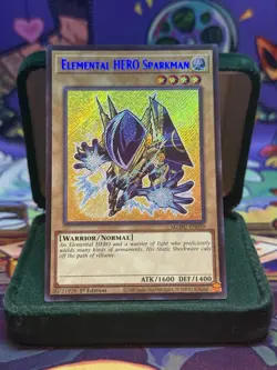 Yu-Gi-Oh! Secret Rare Chibi Elemental HERO Sparkman MZMU-EN059 M/NM - Image 1