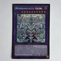 Yu-Gi-Oh! Hyperinvoked Aeon Secret Rare Foil CORI-EN033 1st Edition - Image 1