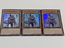 3x Super Rare Behemoth The King of A Hundred Battles Yugioh - Image 1