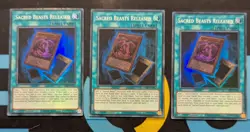 CORI-EN047 Sacred Beasts Released x3 Super Rare 1st Edition YuGiOh Playset - Image 1