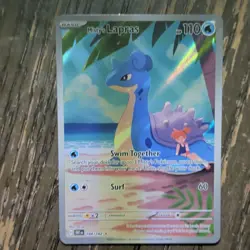 Pokemon TCG Misty's Lapras Sv10 Destined Rivals Illus Rare Holo 194/182 EN - Image 1