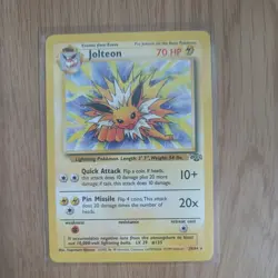 Jolteon 20/64 NM Original Jungle Set Non-Holo Rare Pokemon Card WOTC 1999 - Image 1