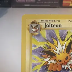 Jolteon 20/64 Original Jungle Set Non-Holo Rare Pokemon Card WOTC 1999 - Image 2