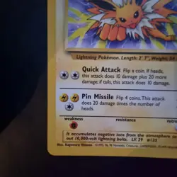 Jolteon 20/64 NM Jungle Regular Non Holo Rare Pokemon TCG Card 1999 - Image 5