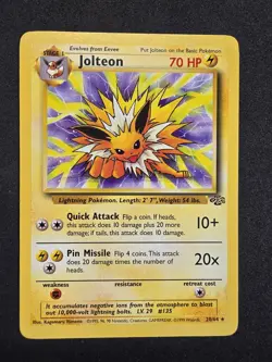 Jolteon 20/64 NM Jungle Regular Non Holo Rare Pokemon TCG Card 1999 - Image 1