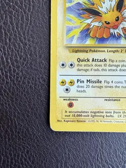 Jolteon 20/64 Original Jungle Set Non-Holo Rare Pokemon Card WOTC 1999 - Image 5