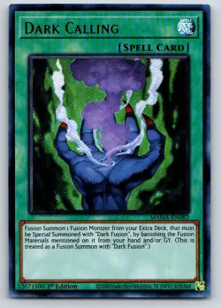 Dark Calling MAMA-EN082 Ultra Rare Magnificent Mavens Yu-Gi-Oh 1st Edition NM - Image 1