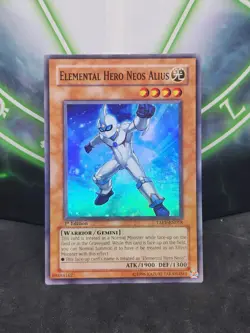 Yugioh Elemental Hero Neos Alius TAEV-EN018 Super Rare 1st Edition VLP - Image 1
