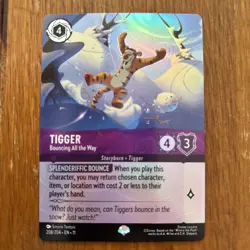 Disney Lorcana Tigger - Bouncing All the Way 208/204 Storyborn Foil EPIC EN - Image 1