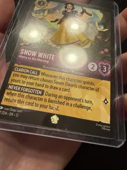 Disney Lorcana Wilds Unknown Snow White - Merry as the Morning Legendary 37/204 - Image 3