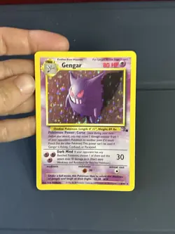 Gengar 5/62 Fossil Holo Rare Pokemon TCG 1999 English Stage 2 Lightly Played - Image 2