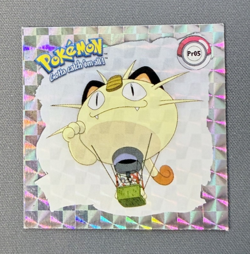 Meowth Team Rocket Hot Air Balloon Pr05 Holo - Series 1 - Pokemon Artbox Sticker - Image 1