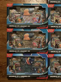 10x Pokemon Snorlax & Blissey ex + Greninja & Kingdra ex Special Collection Box - Image 3