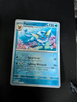 Vaporeon 022/131 Holo Rare Prismatic Evolutions Pokemon Holo Near Mint - Image 1