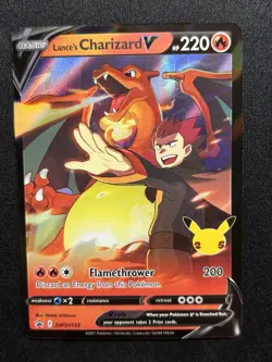 Lances Charizard V SWSH133 Black Star Promo LP+ Pokemon Card - Image 1