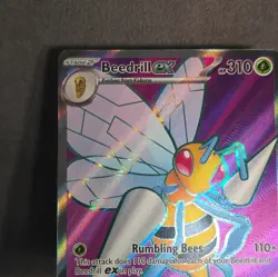 Beedrill ex 98/86 Full Art Double Ultra Rare Pokemon Chaos Rising - Image 4