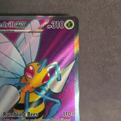 Beedrill ex 98/86 Full Art Double Ultra Rare Pokemon Chaos Rising - Image 5