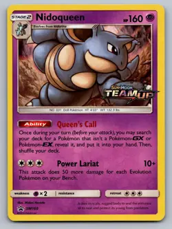 Nidoqueen - (Prerelease) SM160 Holo Promo Sun & Moon Promo Pokemon LP - Image 1