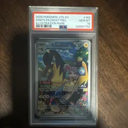 Pokemon Iono's Kilowattrel 163/159 Journey Together IR Holo Eng 2025 PSA 10 - Image 1