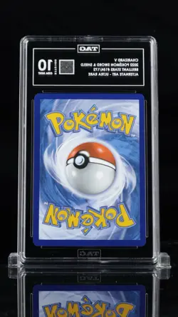 ‼CHARIZARD V 2022 POKEMON BRILLIANT STARS #154 TAG GRADE 10~983PT SCORE~2nd💨 - Image 2