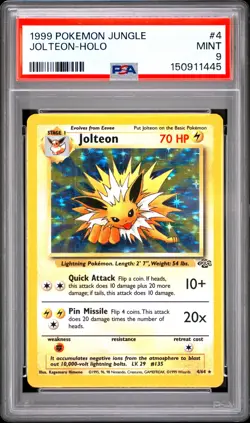 Jolteon Holo 4/64 Jungle Pokemon PSA 9 - Image 1