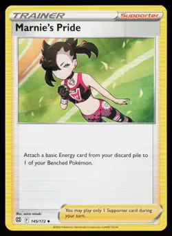 Marnie's Pride 145/172 Uncommon Brilliant Stars Pokemon Near Mint - Image 1