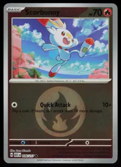 Scorbunny (Energy Symbol ) 036/217 Ascended Heroes Reverse Holo NM - Image 1