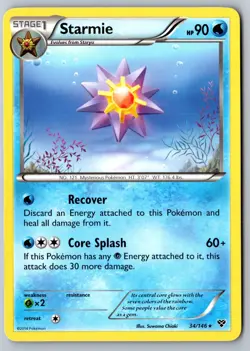 Pokemon: Starmie Rare XY Base Set 34/146 LP - Image 1