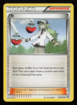 N 92/101 Uncommon Noble Victories Pokemon LP - Image 1