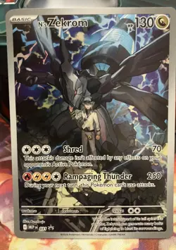 N’s Zekrom 031 Black Star Promo Mega Evolution Ascended Heroes Pokemon Full Art - Image 1