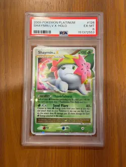 PSA 6 Shaymin Lv X 126 Platinum Holo Pokemon New Cert US Seller - Image 1