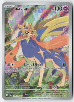 Pokemon Zacian 100/094 Illustration Rare Phantasmal Flames Holo NM - Image 1