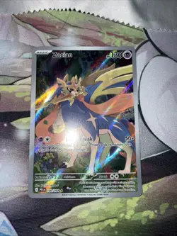 Pokemon TCG Zacian 100/094 Phantasmal Flames Illustration Rare NM - Image 3