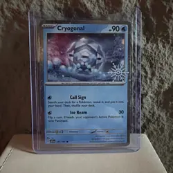 Cryogonal 047/191 Pokemon Holiday Calendar 2025 Festive Stamp Snowflake Sealed - Image 1