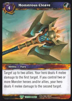 World of Warcraft TCG Monstrous Cleave - Throne of the Tides 86/263 - Image 1