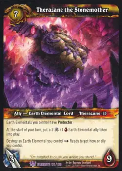 World of Warcraft TCG Therazane the Stonemother - War of the Elements -17/220 - Image 1