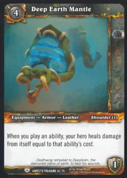 World of Warcraft TCG Deep Earth Mantle - Battle of Aspects Treasure 63/75 - Image 1
