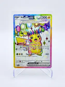 Pokemon TCG Pikachu ex Sv08: Surging Sparks 219/191 Ultra Rare Holo Eng 200HP - Image 1