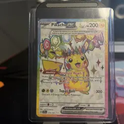Pikachu ex - 219/191 Pokemon TCG Ultra Rare SV08: Surging Sparks Near Mint - Image 1