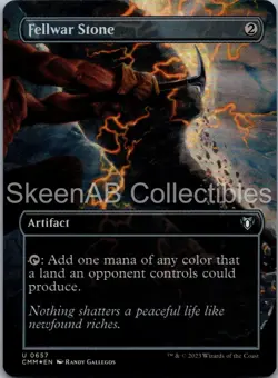 MTG SkeenAB Fellwar Stone (Borderless) FOIL Commander Masters NM - Image 1