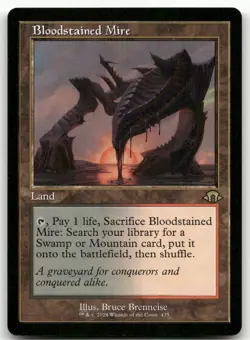 Bloodstained Mire (Retro Frame) #435 (NM) Modern Horizons 3 MH3 Magic MTG - Image 1