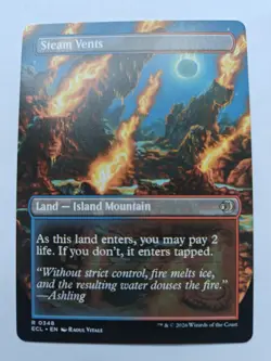 Steam Vents (Borderless) NM Pack Fresh MTG Lorwyn Eclipsed (ECL) (348) - Image 2