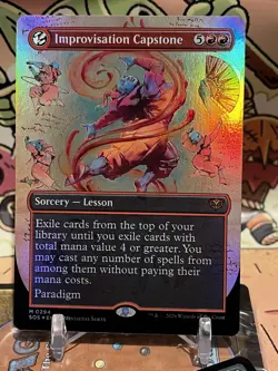 Improvisation Capstone (Borderless) ✨FOIL✨ [Secrets Of Strixhaven] MTG - Image 1