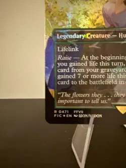 Aerith, Last Ancient Borderless Chocobo Track Foil Commander: Final Fantasy Foil - Image 4
