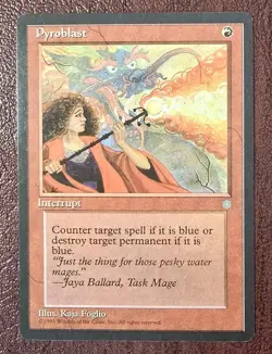 Pyroblast - MtG Ice Age - Common NM 1995 - Image 2