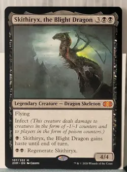 Mtg SKITHIRYX, THE BLIGHT DRAGON NM Double Masters 107/332 -Argo- - Image 1