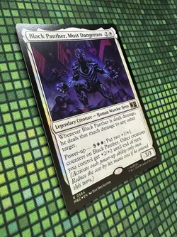 MTG Black Panther, Most Dangerous #0584 Foil Rare Commander: Marvel SH (MAR) - Image 3